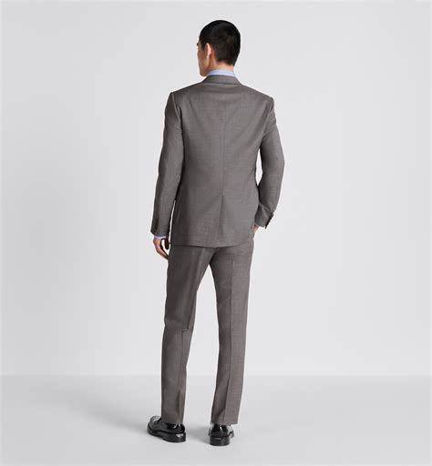 dior houndstooth twilly|Classic Suit Gray Micro Houndstooth Virgin Wool Twill .